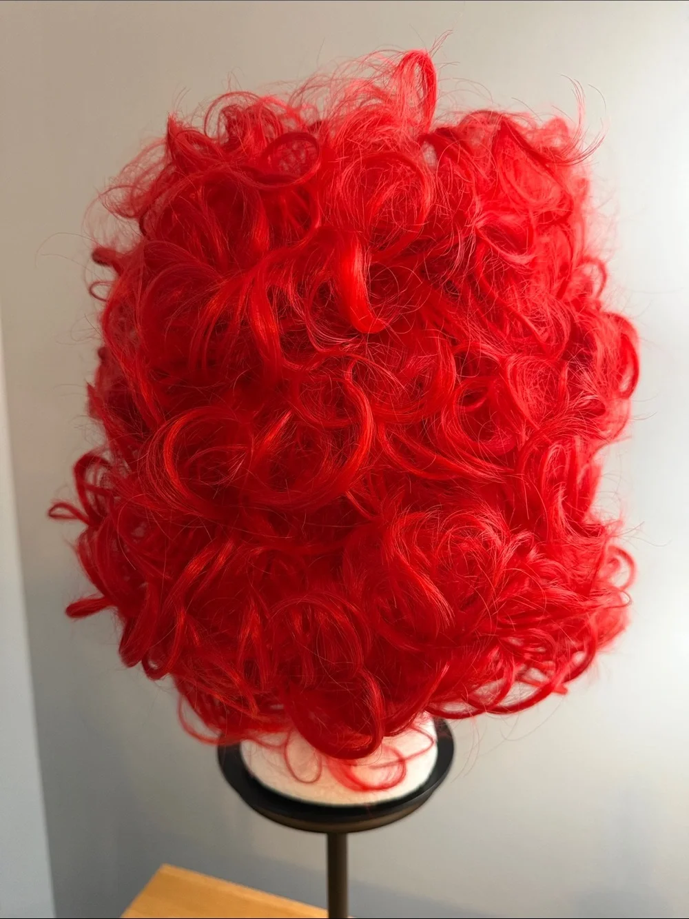 Red Curly Wig for Women - Vibrant Red Fashion Wig